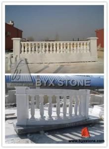 Natural White Marble Stone Balustrade for Garden Decoration