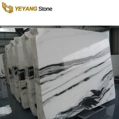 China Black and White Painting Marble Stone Slab/Panda Marble
