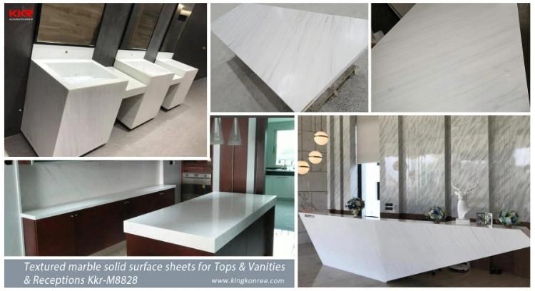 Pure White Acrylic Stone Translucent Resin Panels