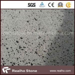 Big Holes Hainan Lava Stone Black Basalt Stone Tile for Paving