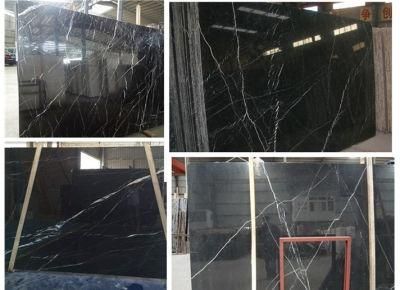 Nero Black Maquina Marble for Floor/Wall/Countertop