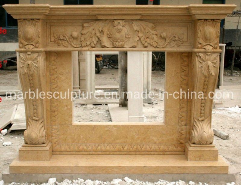 Decorative Indoor Used Marble Fireplace for Home (SYMF-207)