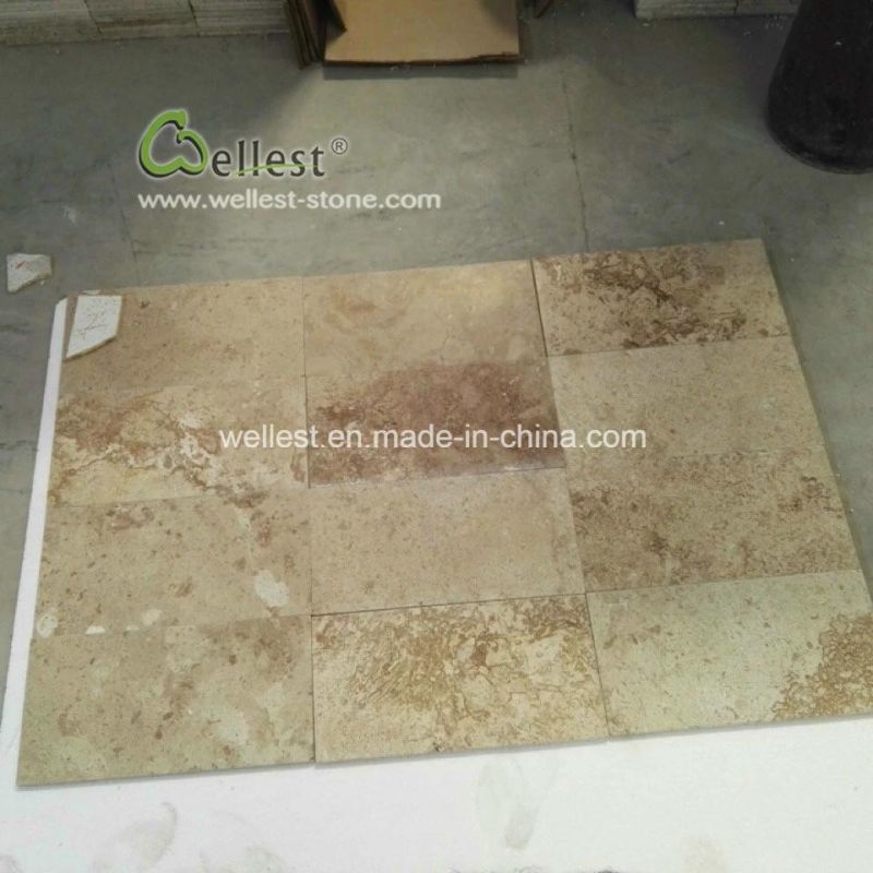 Coffee Travertine Stone, Travertine Driveway, Travertine Paving Tile