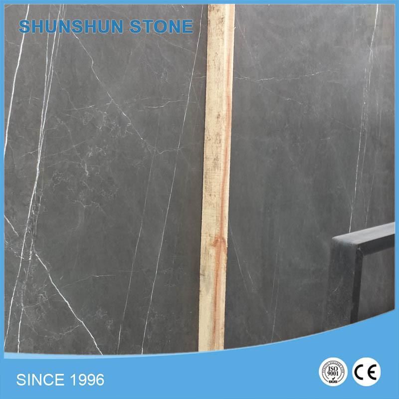 Moderate Price Polished Shakespear Grey Marble Flooring Tiles