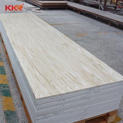 Veined Marble Look Solid Surface Acrylic Artificial Stone for Furniture