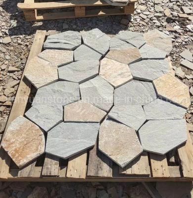 Grey-Rustic Random Flagstone for Walling and Flooring