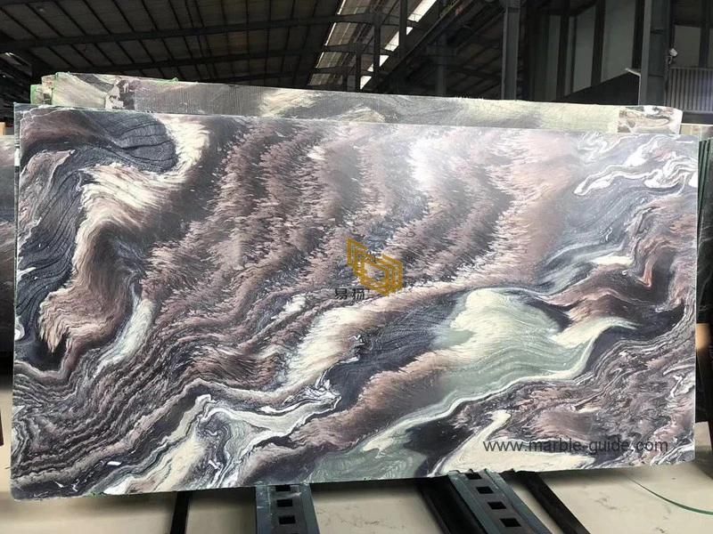Colorful Polished Kinawa Violet Marble Slabs for Kitchen Countertop/Wall/Tabletop/Coffee Table/Flooring