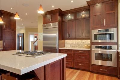 White Quartz Kitchen Top Countertop