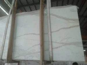 Calacatta White Marble Slabs for Kitchen Countertop Tile