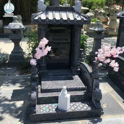 Chineses Style Tombstone Pillar Carving Headstone