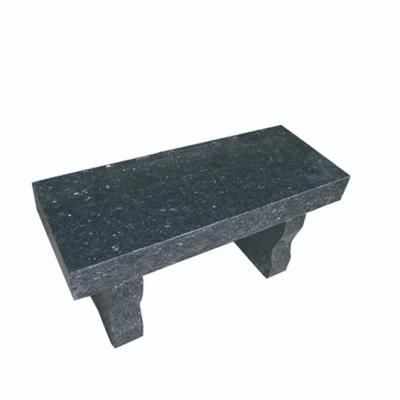 Blue Pearl Granite Monument Bench for Cemetery Memorial American Style