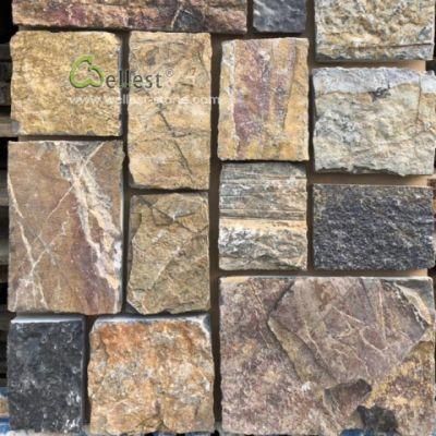 Different Limestone Wall Stone, Exterior Wall Decor Stone, Brown Stack Stone