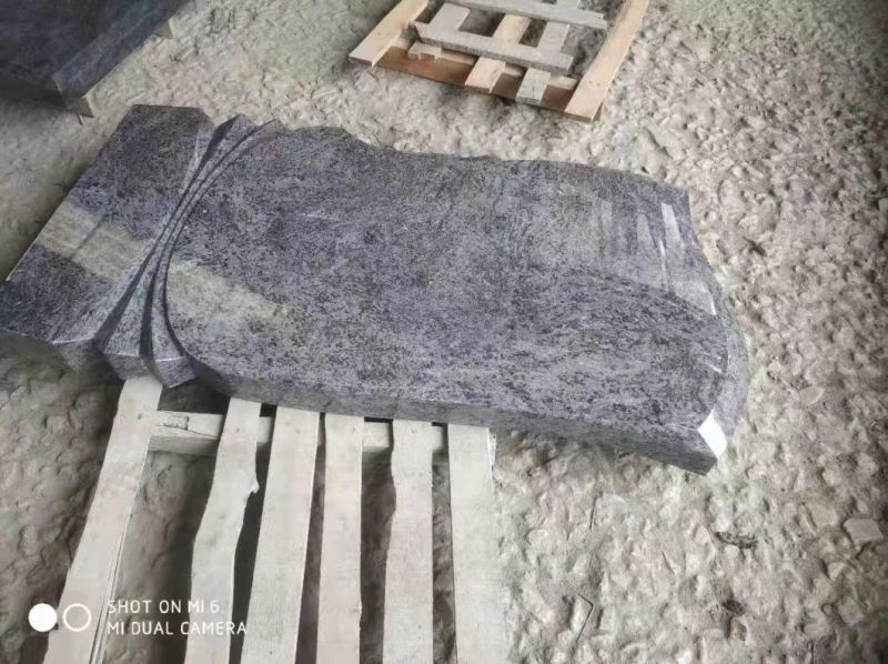 Bahama Blue Mass Blue Granite Tombstone