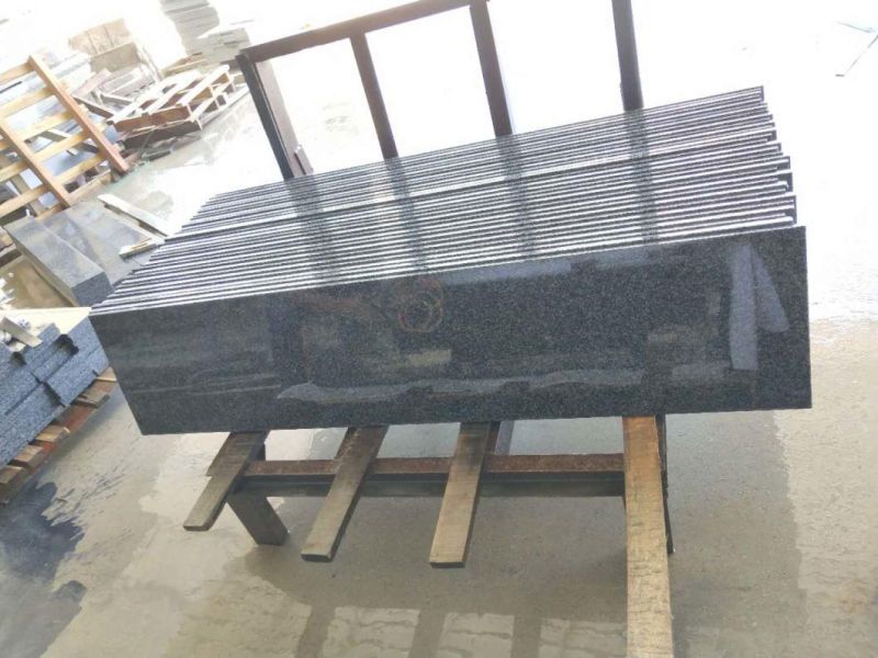 Chinese Dark Grey Granite Hn G654 Polished Slab Customized Size Wall Tile Floor Tile