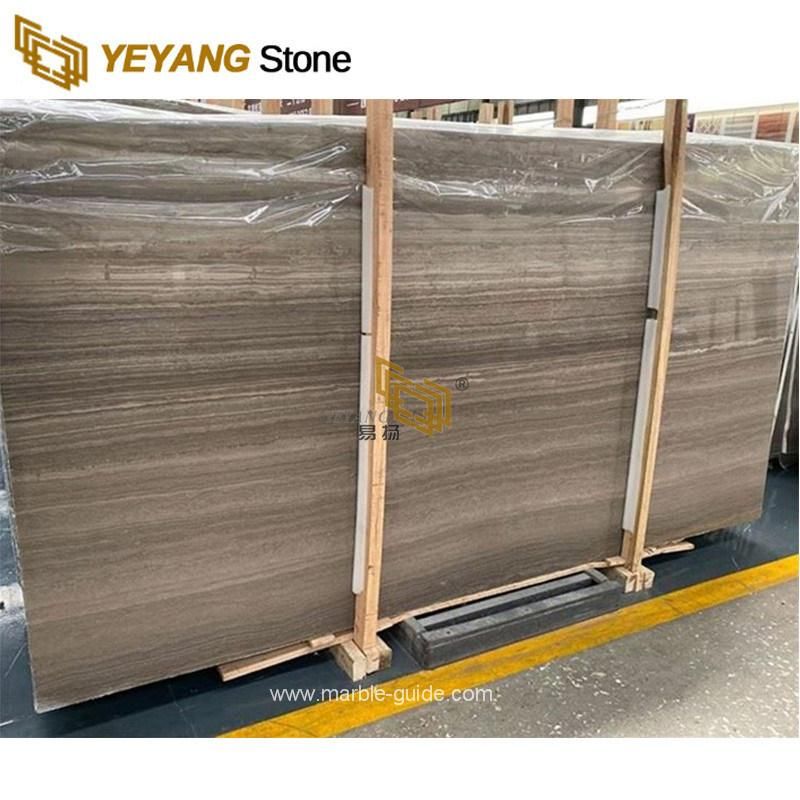 Wooden Brown Marble Slabs for Dining/Coffee Table Countertop/Worktop/Vanity Flooring/Wall Tiles