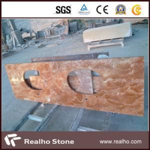 Diano Rose Marble Vanity Top Countertop for Kitchen
