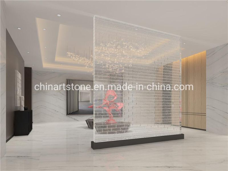 Chinese White Lincoln Calacatta White Marble Slab Tile