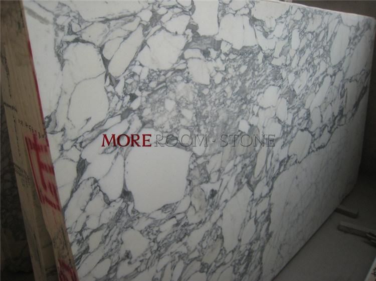 Imported Italy White Arabescato Carrara White Marble Slab