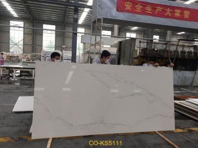 Large Size Surface Polishing Co-Ks5111 Artificial Quartz Stone Slab