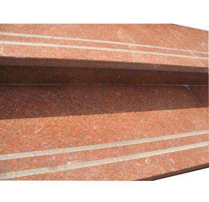 Natural Stone Light Gray Granite Steps, Granite Stairs