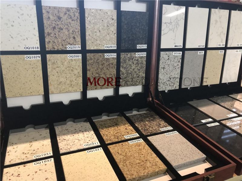 Commercial Modern Style Grey Concrete Quartz Kitchen Countertop