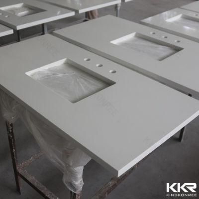 High Quality Engineered Artificial Quartz Stone Bathroom Vanity Top