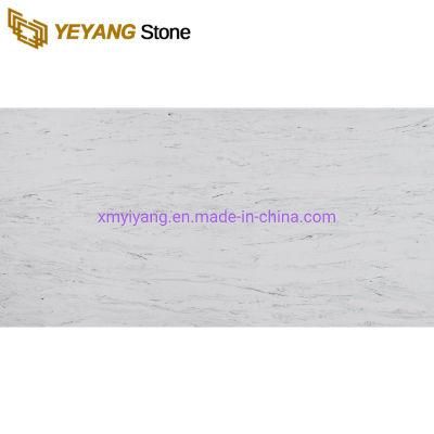 Carrara White Quartz Island Slabs for Kitchen/Hotel/Bathroom/Vanity Quartz Manufacturer