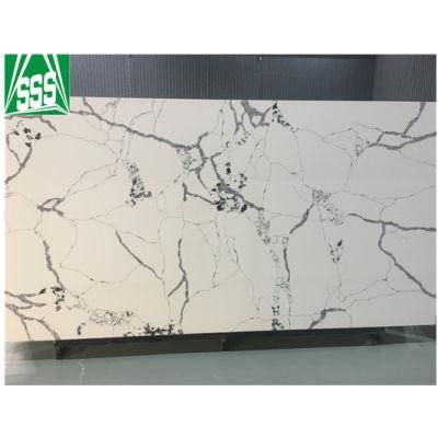 Manufacture Veins Quartz Slab Kitchen Island Countertop Artificial Stone Best Seller