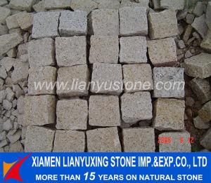 Yellow Rusty Granite Paving Stone for Outside Floor