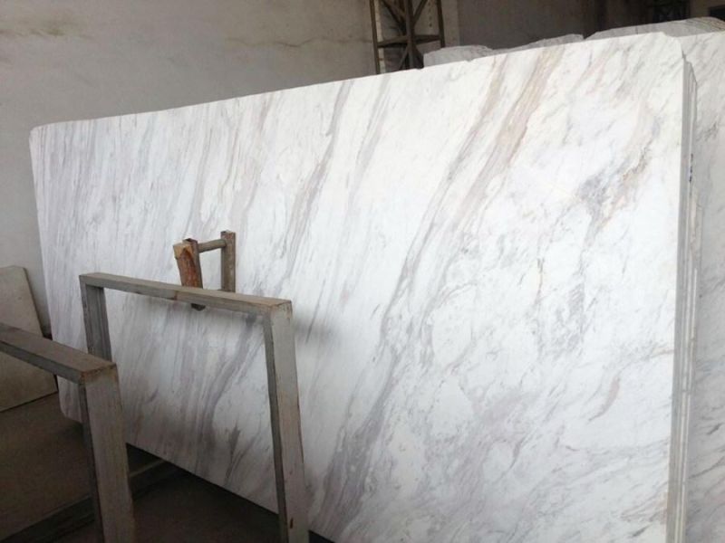 Volakas White Marble Slab for Tiles and Countertops