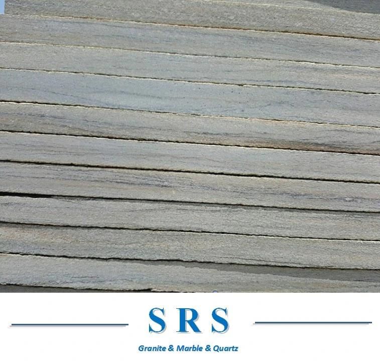 Natural Stone Golden Sand Quartzite Slate Flooring for Paving/Outdoor Decoration