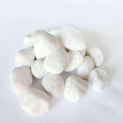 Tumbled Marble Chips Snow White Pebble Stone