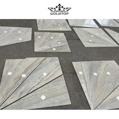 Luxury Natural Stone Polished Indoor Decoration Brazil Calacatta White Slab Marble Wall Tiles