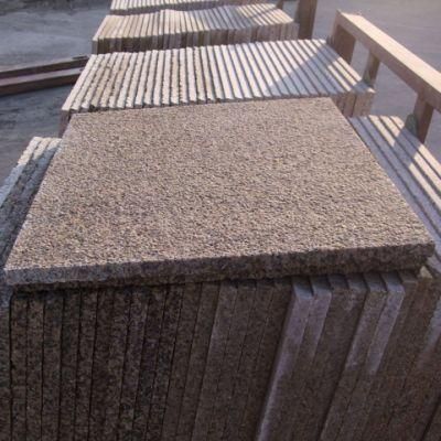 Cheap Yellow Granite Gang Saw Slab Flamed Golden Yellow G682 Granite Floor