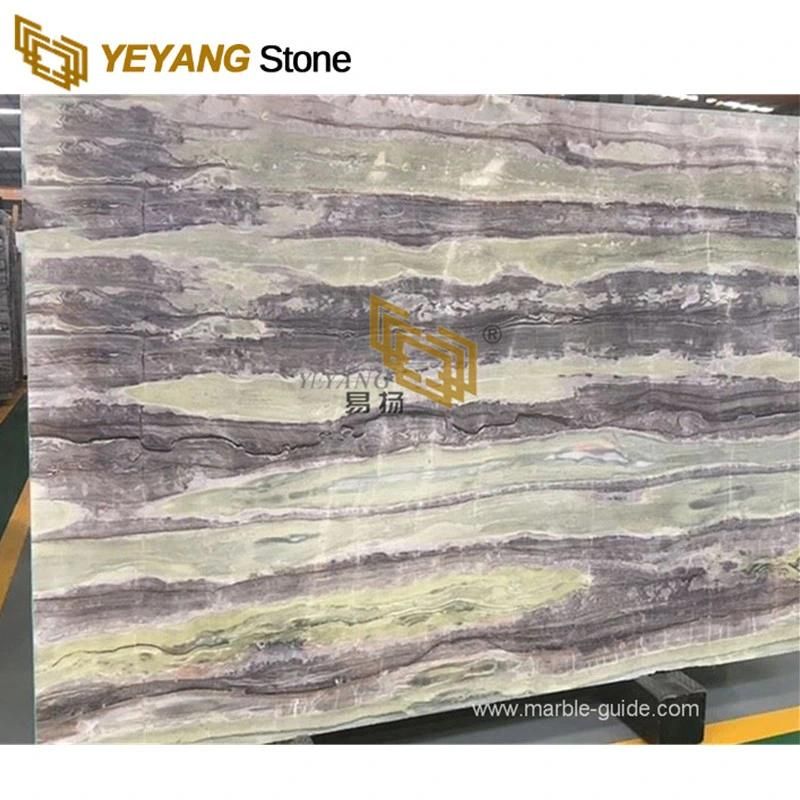 Natural Stone Green Jade Wood Marble for Kitchen Island/Countertop Home/Decoration/Background