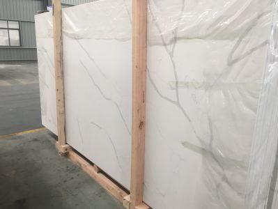 Cream/White/Grey/Black/Brown/Veins Artificial Stone Engineered Marble Slabs for Kitchen Countertops/Worktops