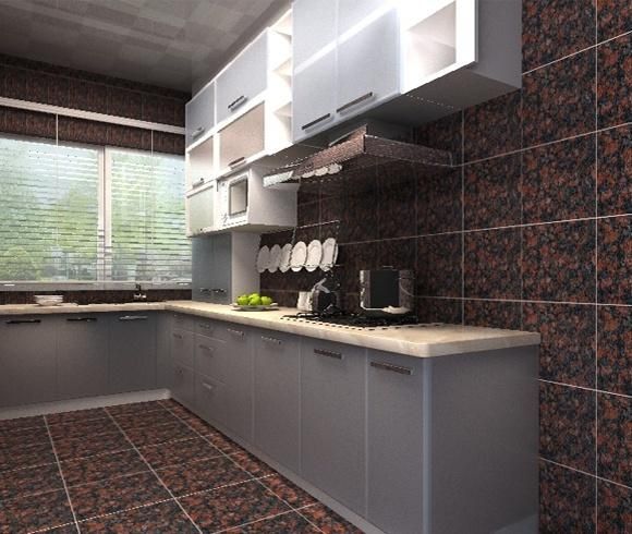 24 Inch Countertop 10mm Thick Tan Brown Granite Tile
