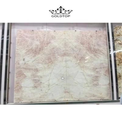 Chinese Ornament Natural Stone Polished/ Honed Surface Bathroom/Kitchen /Living Room Countertop Pink Crystal Marble for Home