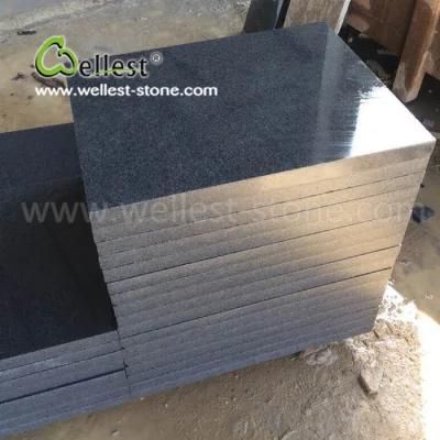 China G654 Sesame Black Polish Finish Granite Tile for Wall Cladding Floor Covering