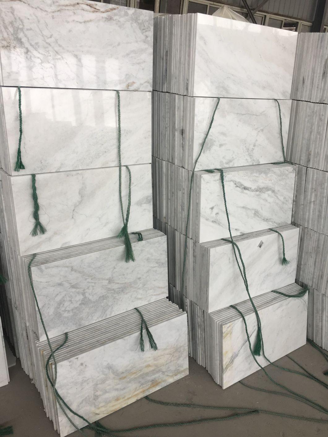 Chinese Polished Xiangxue White Marble Tiles