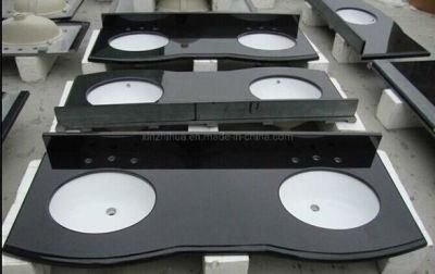 China Black Mongolian Granite Tile/Slab Natural Stone Bathroom Countertop