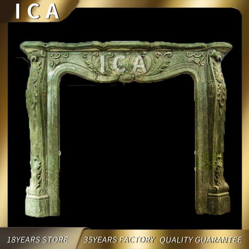 Villa Indoor Decoration Modern Marble Fireplace