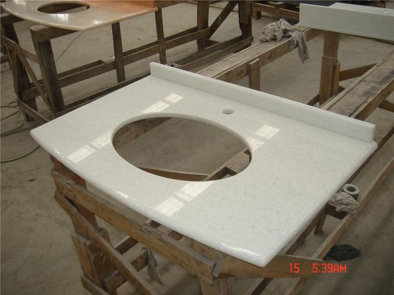 Environment Friendly New Material Artificial Marble/Quartz Stone for Dinning Table Top Counter Top