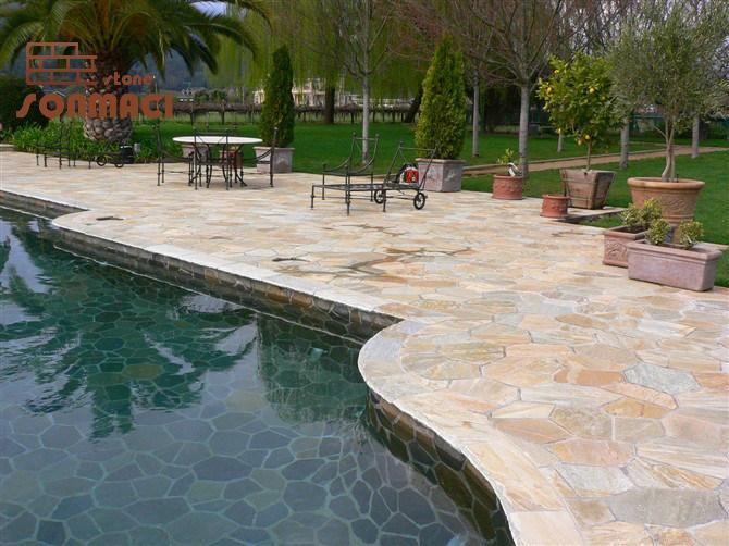 Natural Slate Flagstone Patio Steps Stone Paver