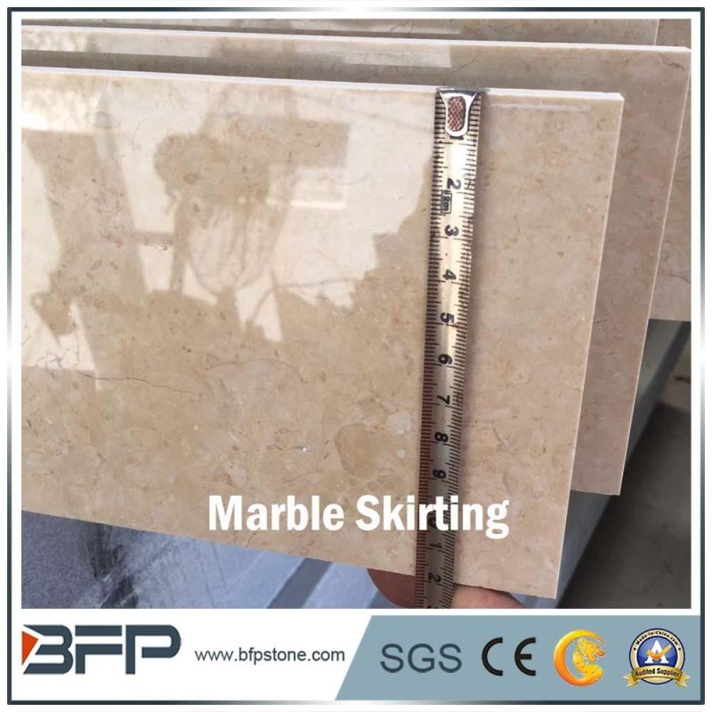 Polished Cheap M214 Galalah Beige Marble for Skirting Board and Villa Marble Floor Tile