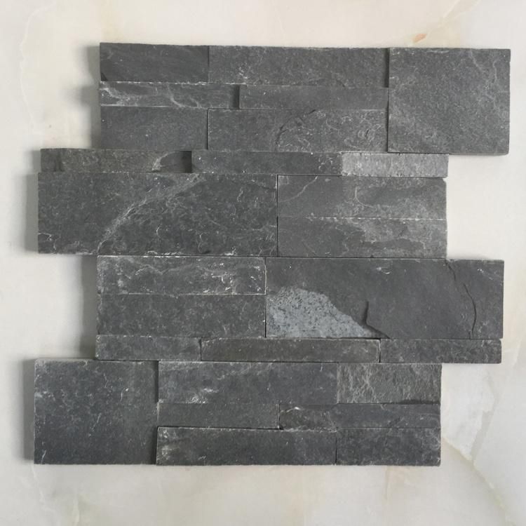 18X35 Black Slate Panel Cladding Stone