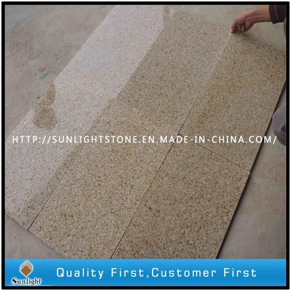 Bushhammered Beige/Yellow Colours Desert Gold Granite Floor Tiles