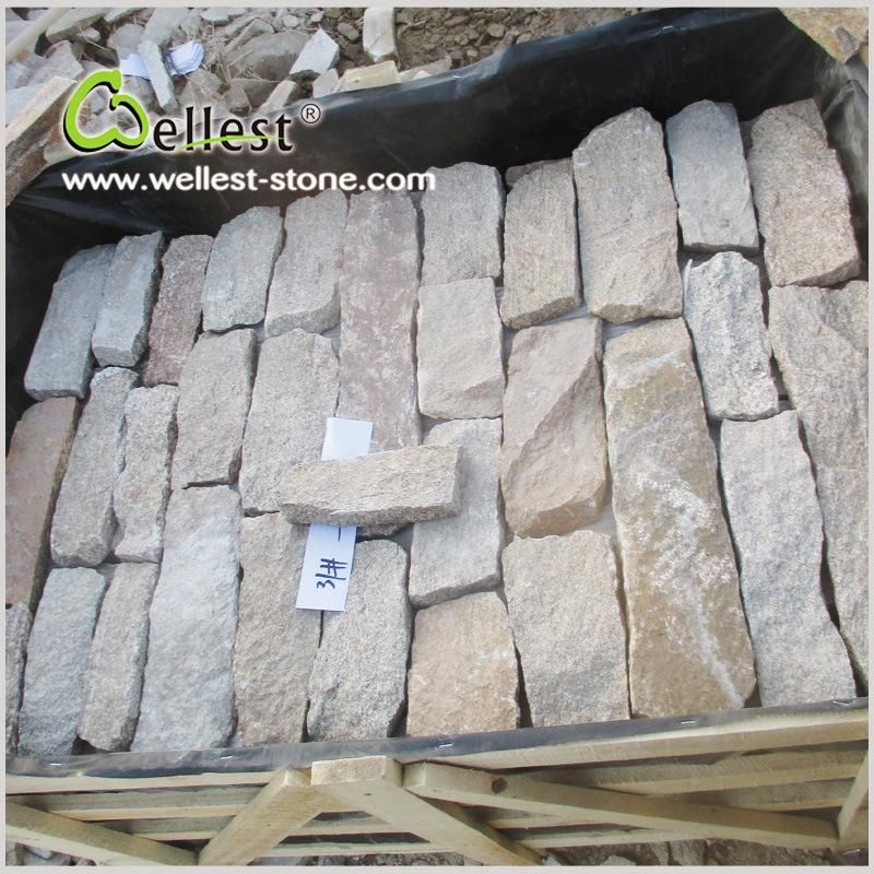 Tiger Skin Wall Loose Stone Strip with Split Sides