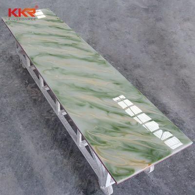 Translucent Acrylic Solid Surface Sheets Sunshine Stone LED Stone