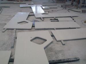 Laminated Artificial Quartz Bathroom/Kitchen Vanity Tops/Worktops/Waterfall Countertops
